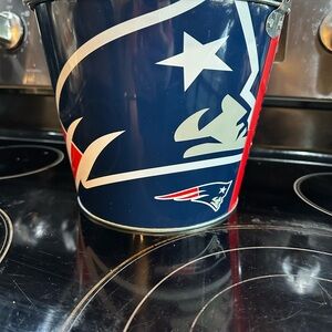 Patriots Themed Metal Bucket